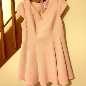 Pink Plus Size Dress - Scuba Knit Fabric